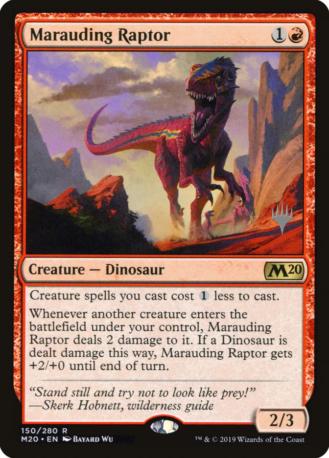 Marauding Raptor (Promo Pack) [Core Set 2020 Promos] | Grognard Games