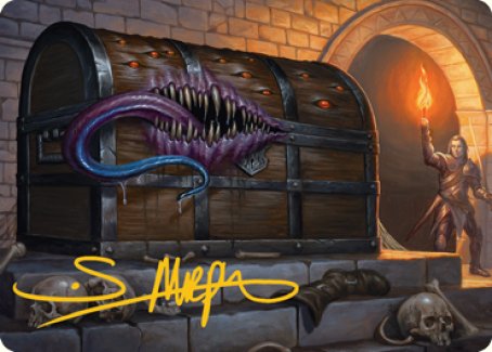 Mimic Art Card (Gold-Stamped Signature) [Dungeons & Dragons: Adventures in the Forgotten Realms Art Series] | Grognard Games