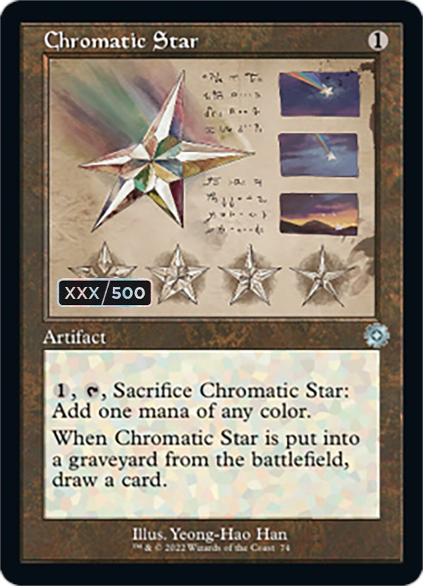 Chromatic Star (Retro Schematic) (Serial Numbered) [The Brothers' War Retro Artifacts] | Grognard Games