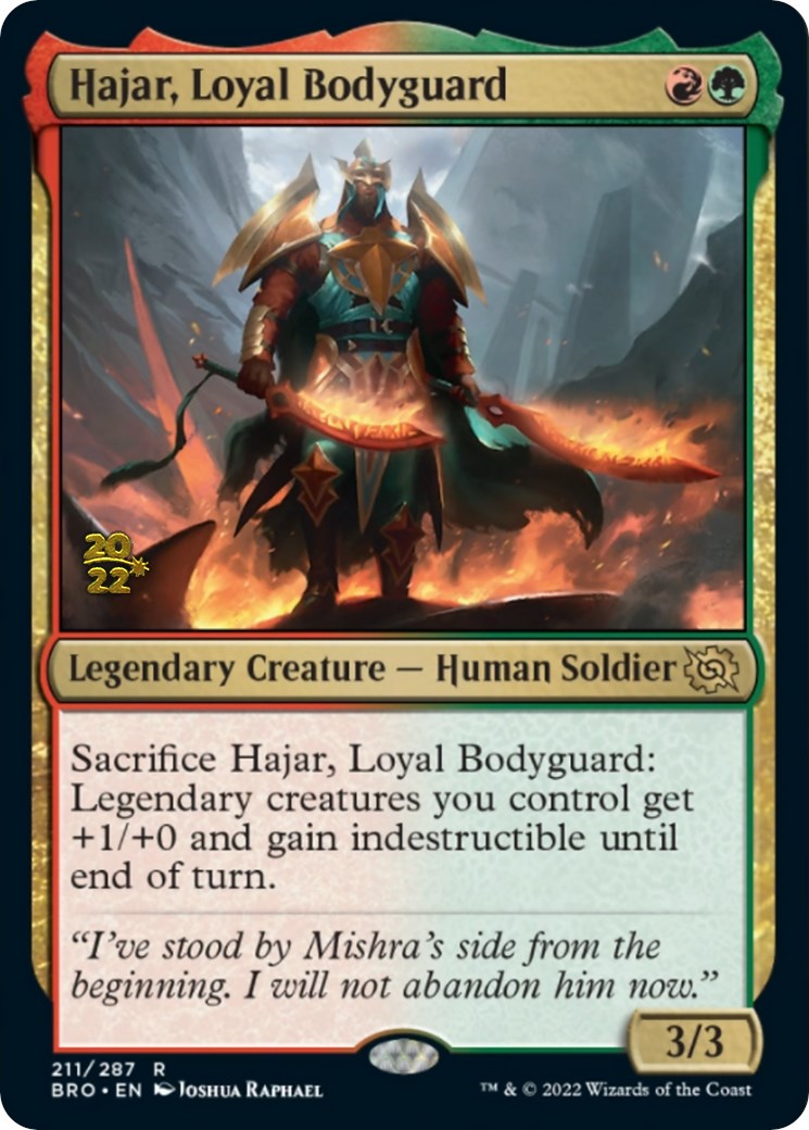 Hajar, Loyal Bodyguard [The Brothers' War: Prerelease Promos] | Grognard Games