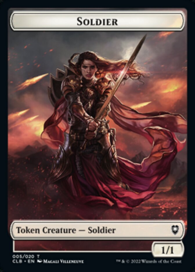 Treasure // Soldier Double-sided Token [Commander Legends: Battle for Baldur's Gate Tokens] | Grognard Games