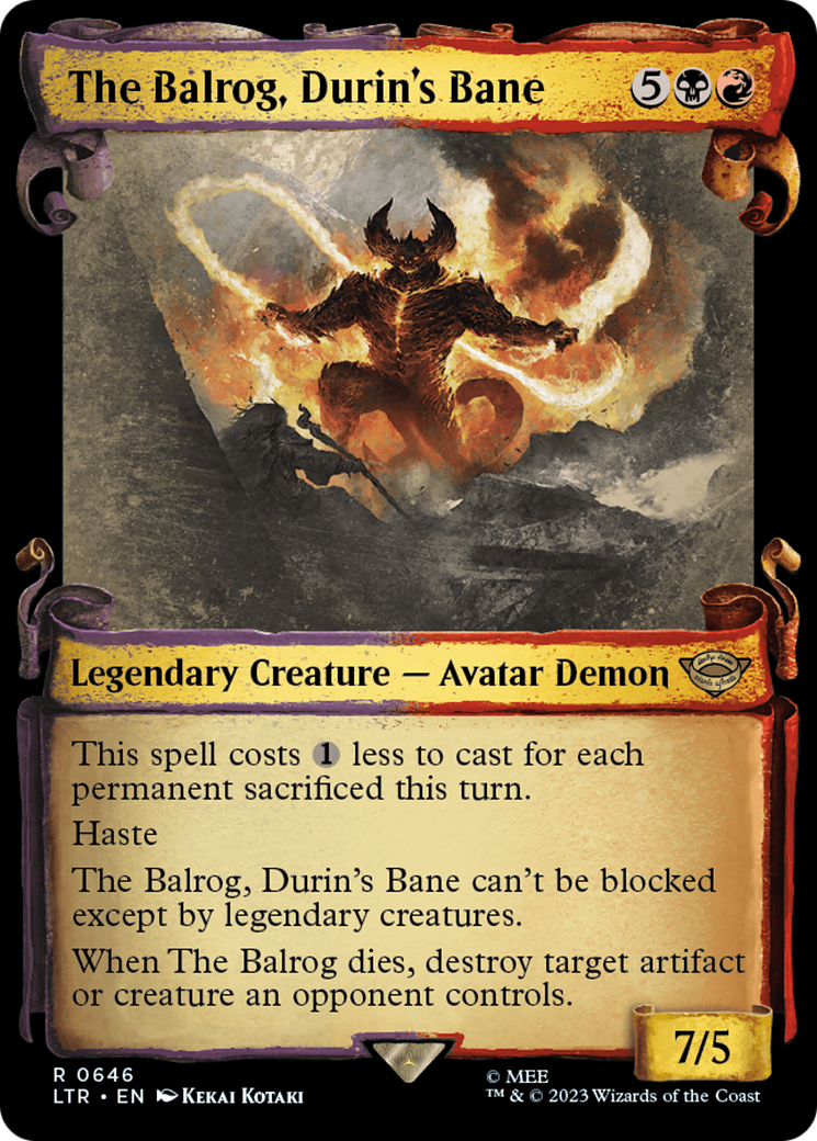 The Balrog, Durin's Bane [The Lord of the Rings: Tales of Middle-Earth Showcase Scrolls] | Grognard Games