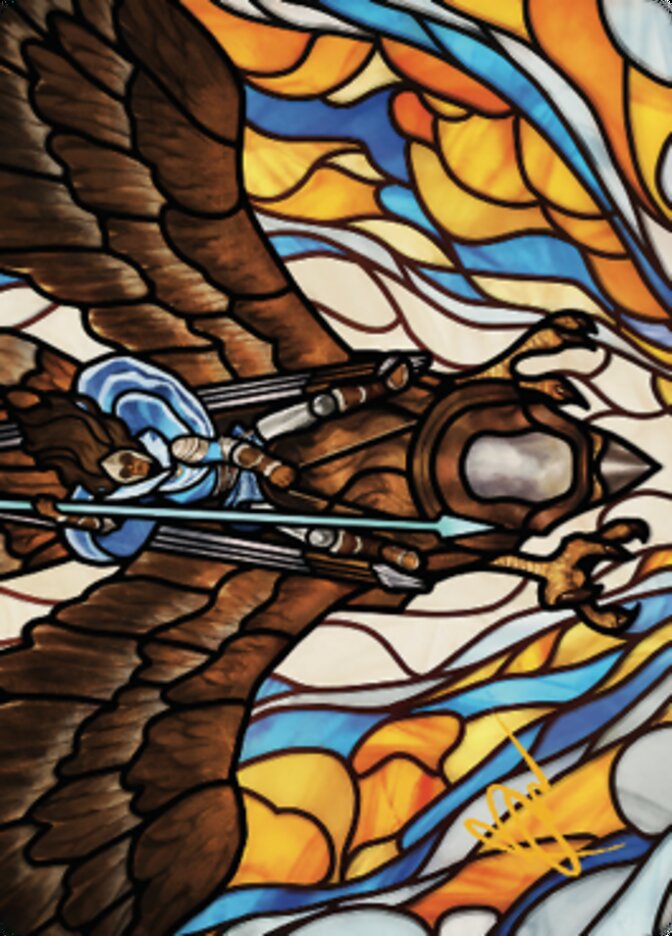 Tura Kennerud, Skyknight Art Card (Gold-Stamped Signature) [Dominaria United Art Series] | Grognard Games