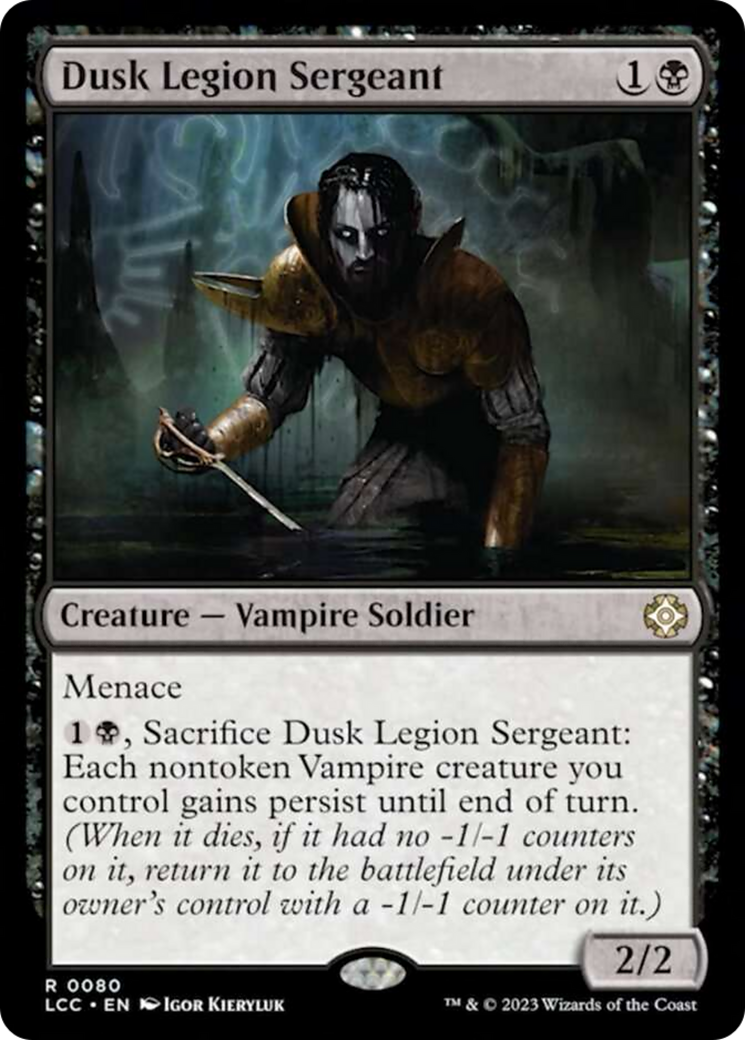 Dusk Legion Sergeant [The Lost Caverns of Ixalan Commander] | Grognard Games