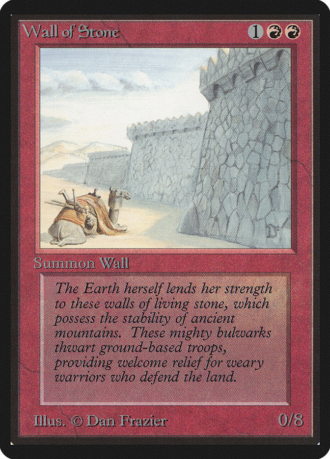 Wall of Stone [Limited Edition Beta] | Grognard Games