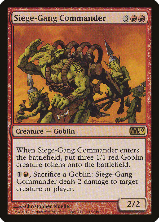 Siege-Gang Commander [Magic 2010] | Grognard Games