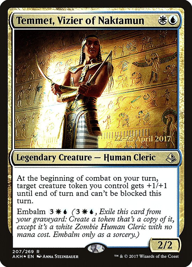 Temmet, Vizier of Naktamun  [Amonkhet Prerelease Promos] | Grognard Games