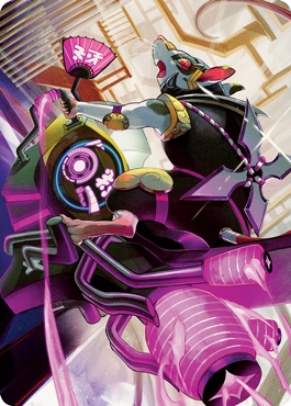 Nashi, Moon Sage's Scion Art Card [Kamigawa: Neon Dynasty Art Series] | Grognard Games