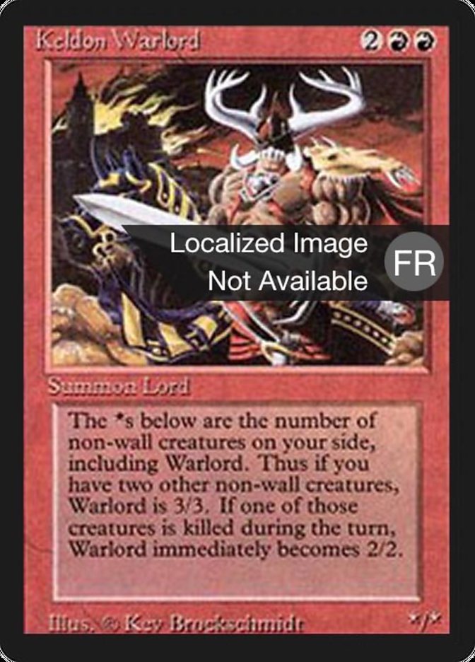 Keldon Warlord [Foreign Black Border] | Grognard Games