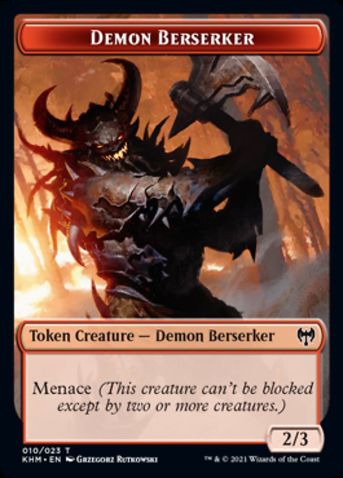 Demon Berserker [Kaldheim Tokens] | Grognard Games