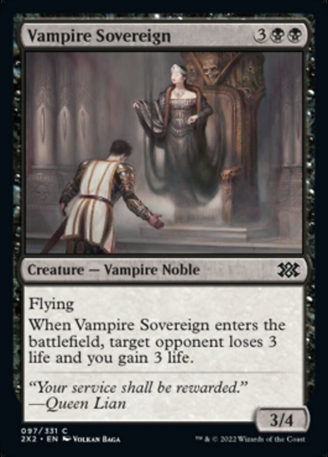 Vampire Sovereign [Double Masters 2022] | Grognard Games