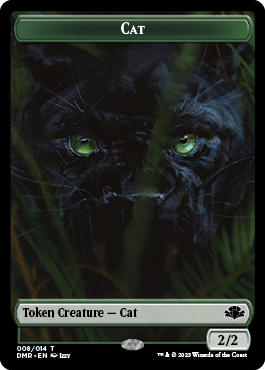Cat Token (008) [Dominaria Remastered Tokens] | Grognard Games