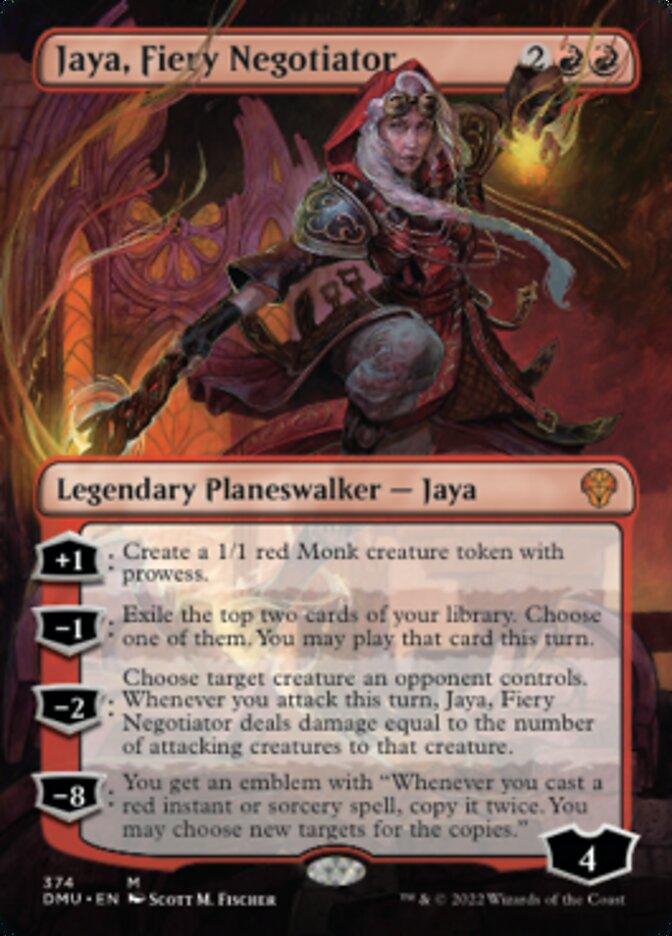 Jaya, Fiery Negotiator (Borderless) [Dominaria United] | Grognard Games