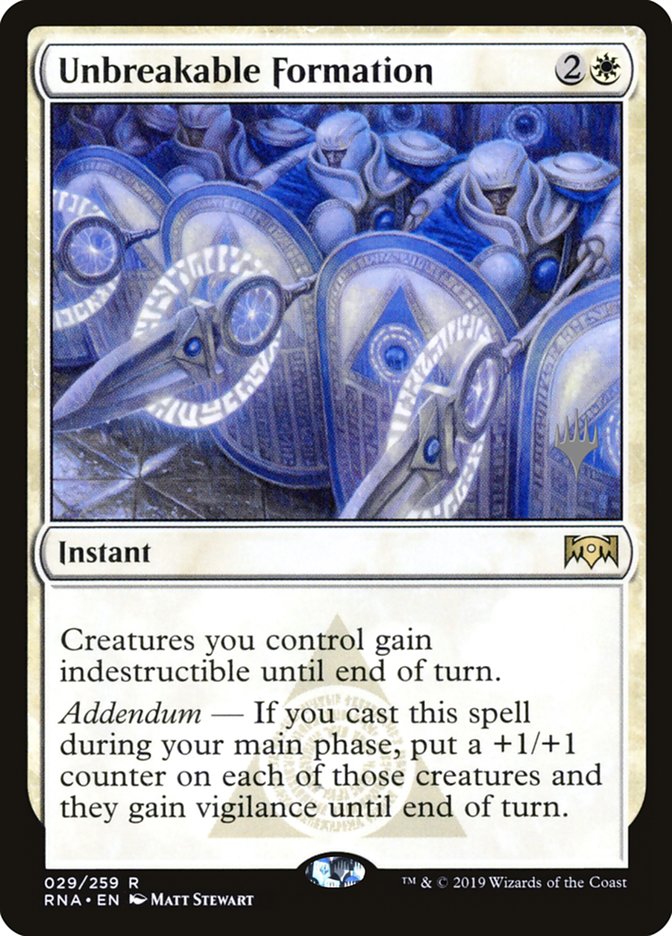 Unbreakable Formation [Ravnica Allegiance Promos] | Grognard Games