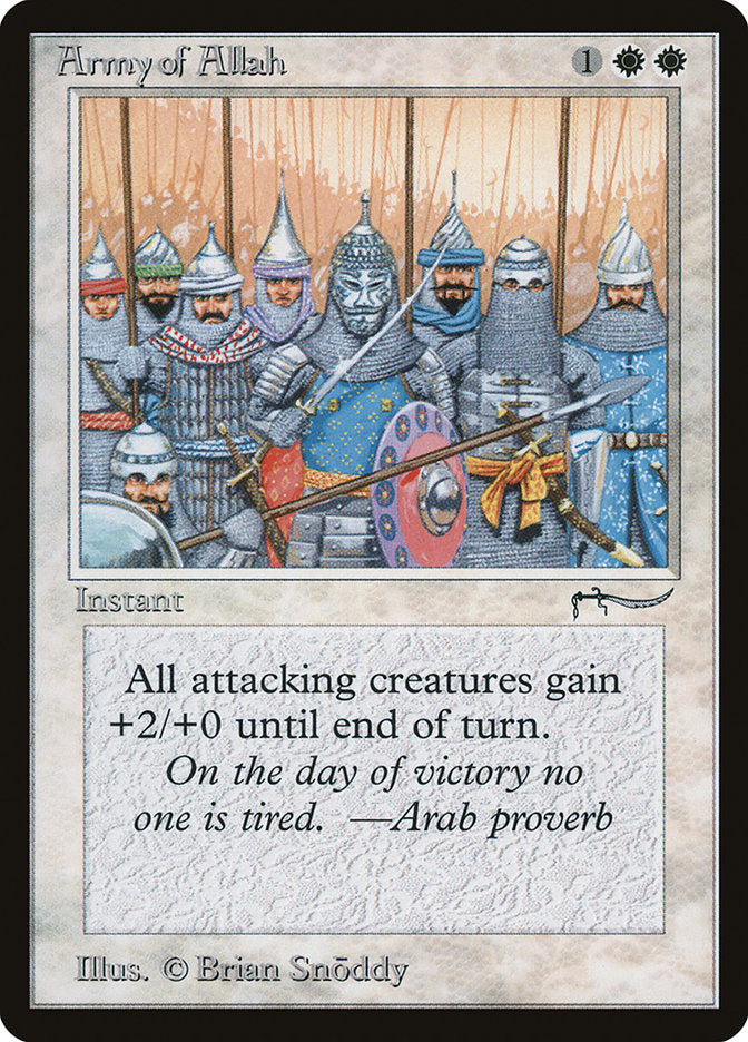 Army of Allah (Dark Mana Cost) [Arabian Nights] | Grognard Games