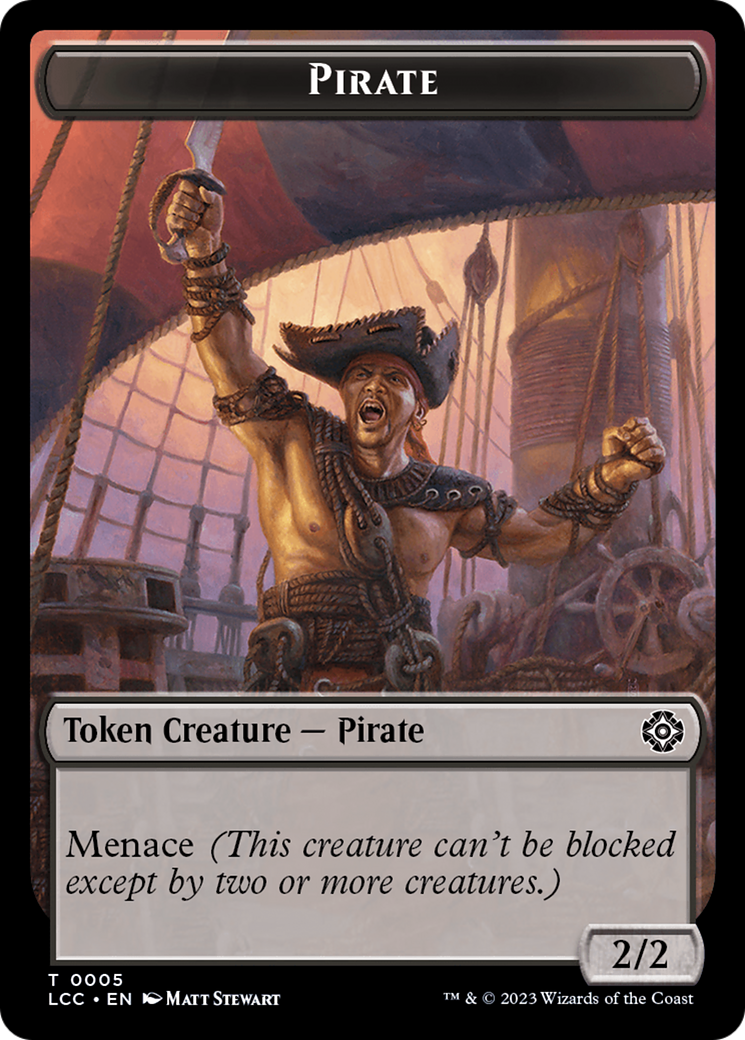 City's Blessing // Pirate (0005) Double-Sided Token [The Lost Caverns of Ixalan Commander Tokens] | Grognard Games