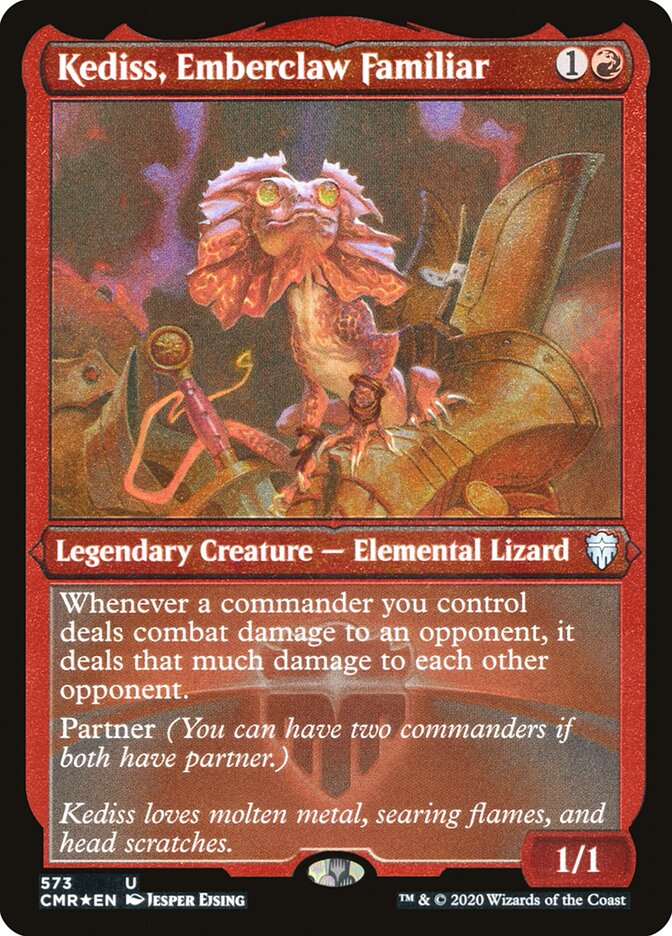 Kediss, Emberclaw Familiar (Etched) [Commander Legends] | Grognard Games