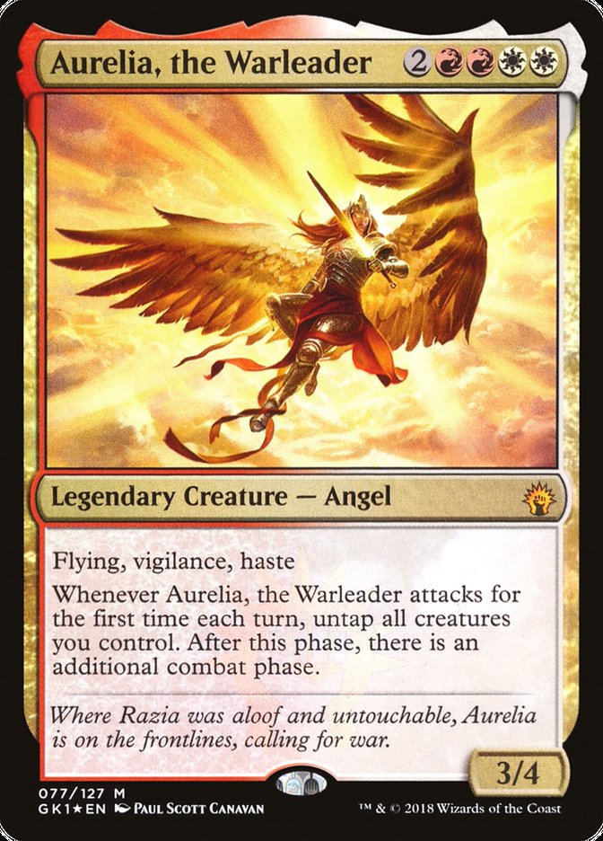 Aurelia, the Warleader [Guilds of Ravnica Guild Kit] | Grognard Games