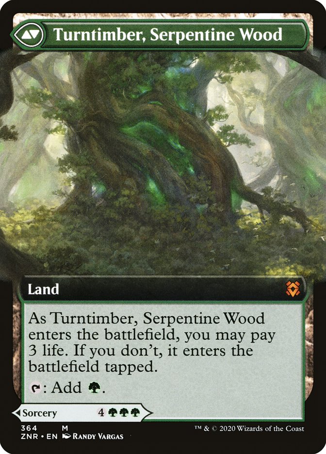 Turntimber Symbiosis // Turntimber, Serpentine Wood (Extended) [Zendikar Rising] | Grognard Games