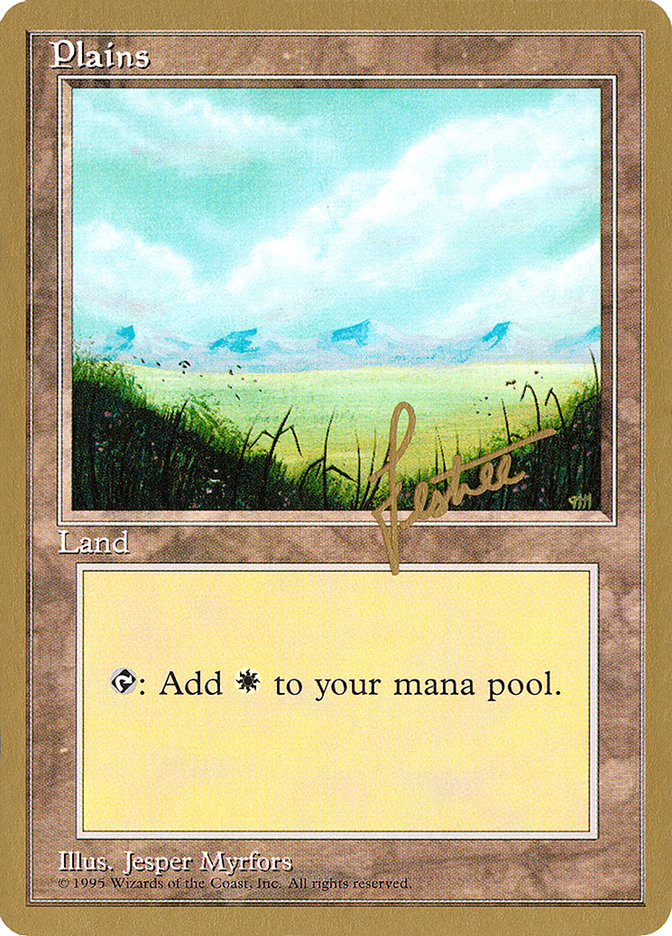 Plains (bl366) (Bertrand Lestree) [Pro Tour Collector Set] | Grognard Games