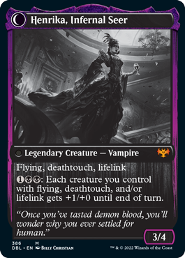 Henrika Domnathi // Henrika, Infernal Seer [Innistrad: Double Feature] | Grognard Games