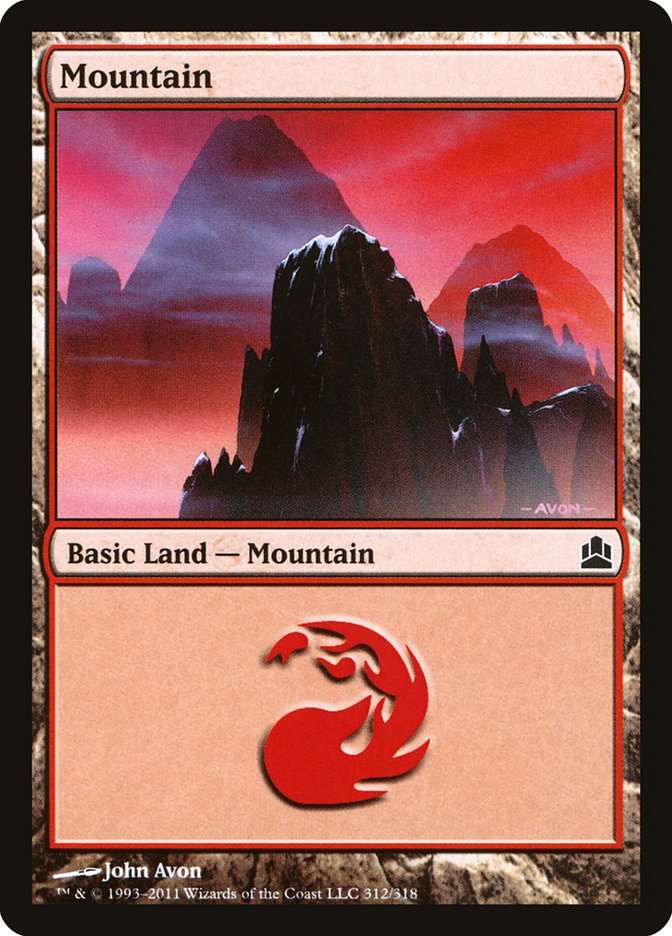 Mountain (312) [Commander 2011] | Grognard Games