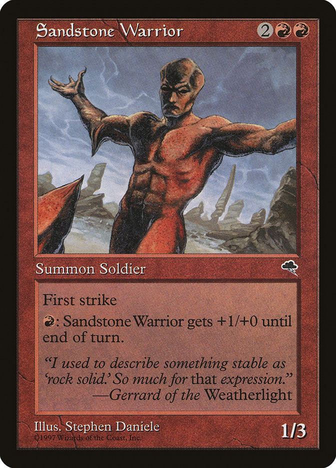 Sandstone Warrior [Tempest] | Grognard Games