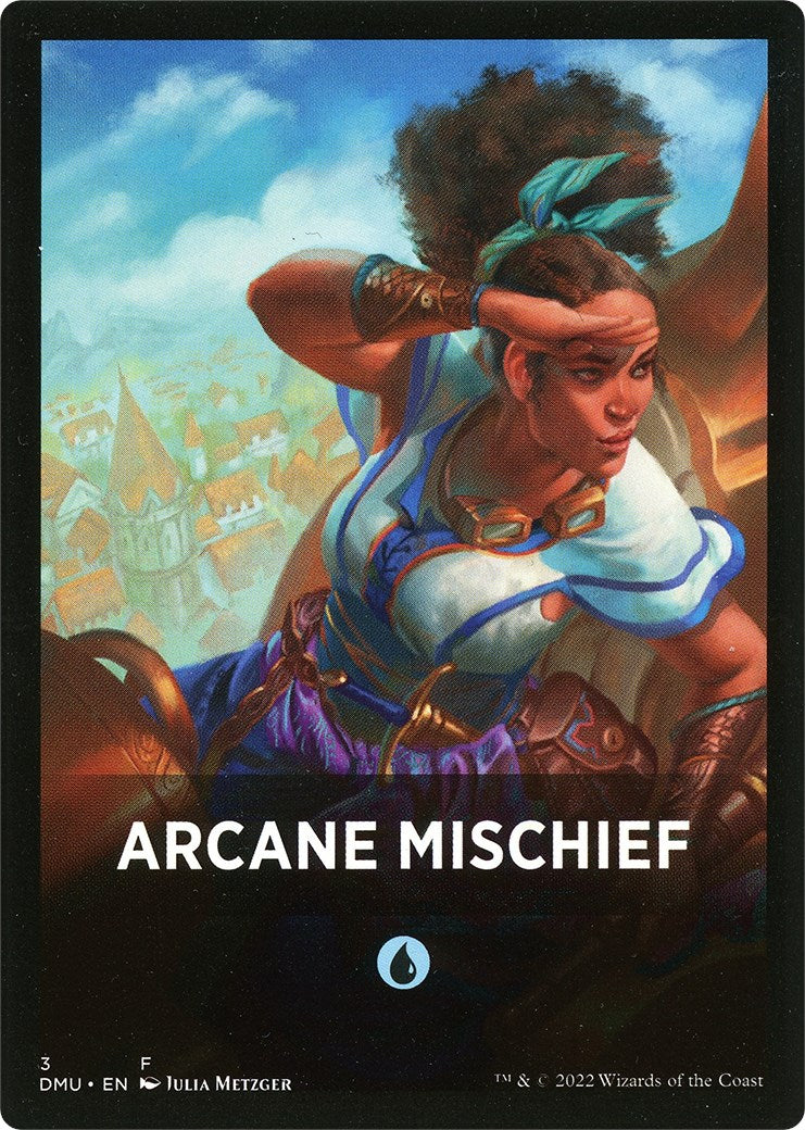 Arcane Mischief Theme Card [Dominaria United Tokens] | Grognard Games