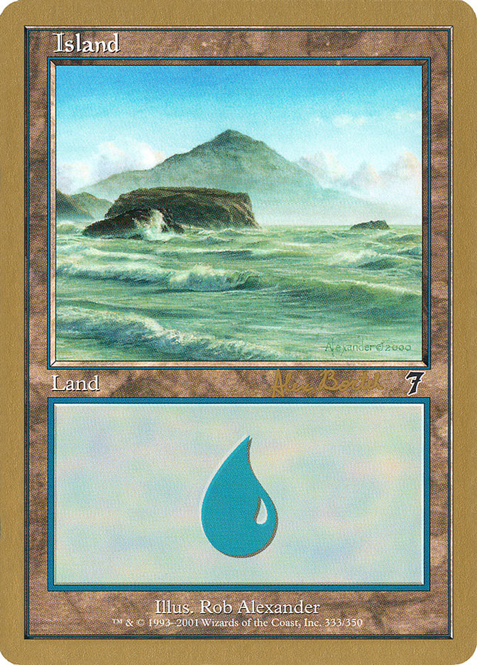 Island (ab333) (Alex Borteh) [World Championship Decks 2001] | Grognard Games