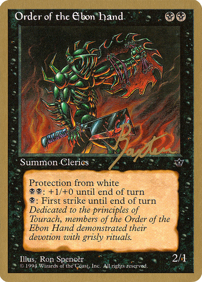 Order of the Ebon Hand (Spencer) (George Baxter) [Pro Tour Collector Set] | Grognard Games