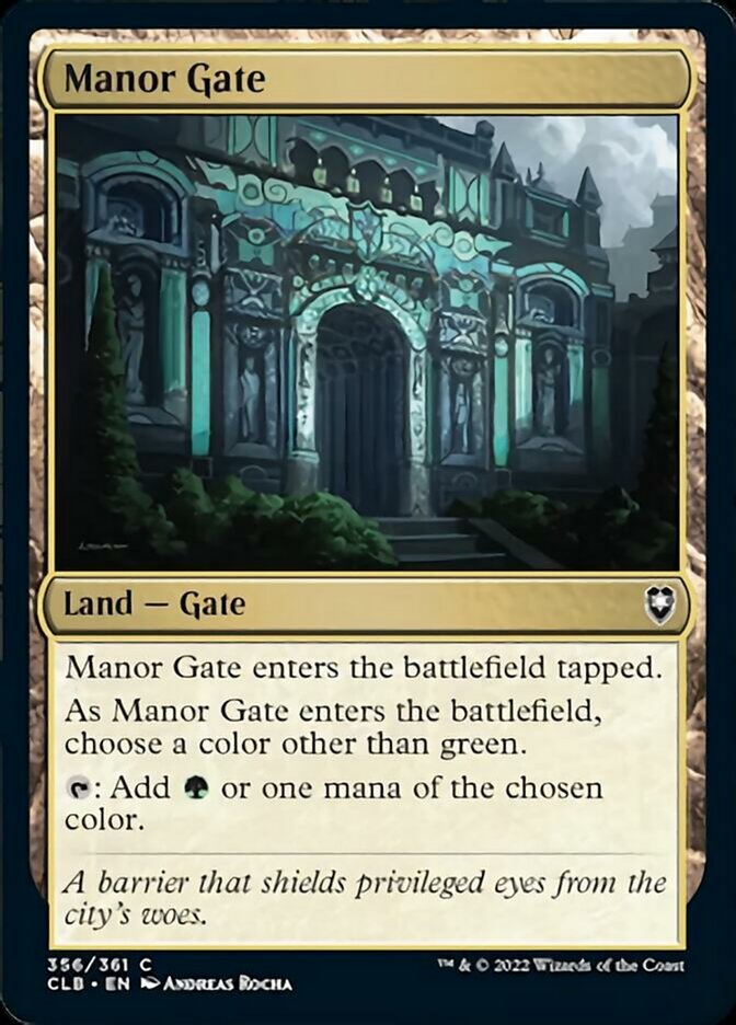 Manor Gate [Commander Legends: Battle for Baldur's Gate] | Grognard Games