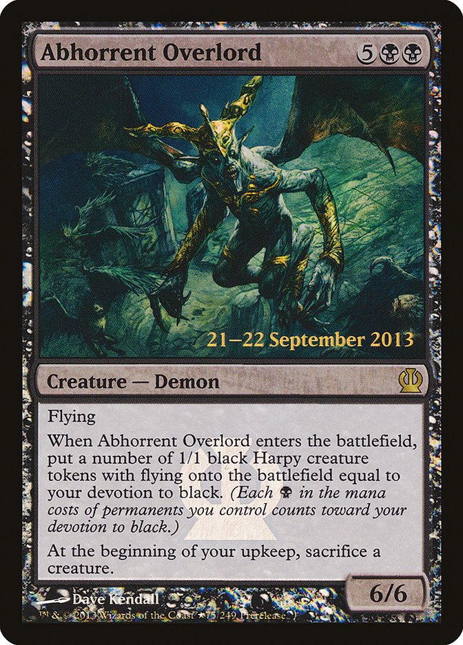 Abhorrent Overlord  [Theros Prerelease Promos] | Grognard Games