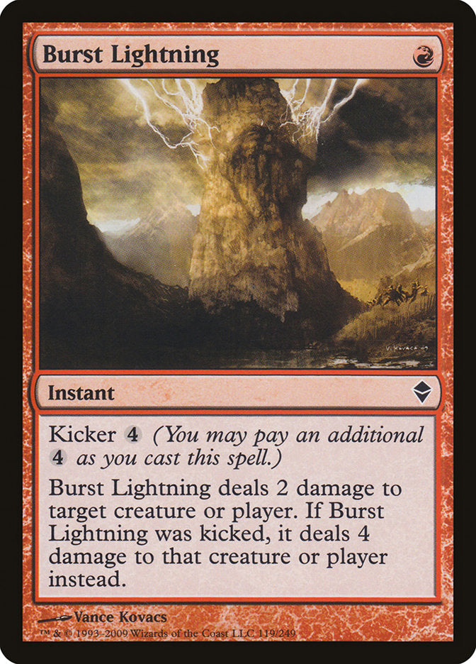 Burst Lightning [Zendikar] | Grognard Games