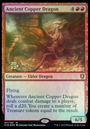 Ancient Copper Dragon [Commander Legends: Battle for Baldur's Gate Prerelease Promos] | Grognard Games