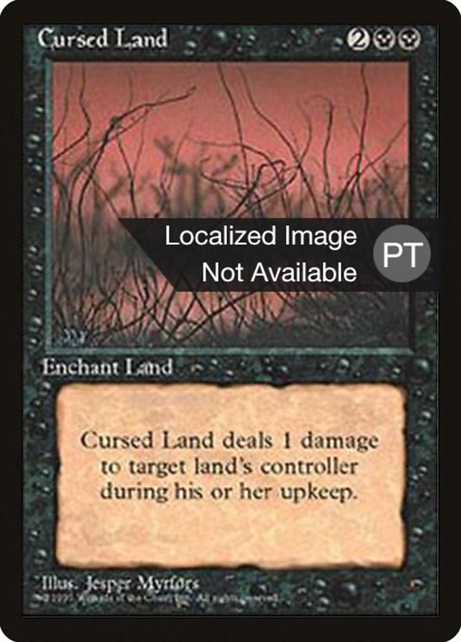 Cursed Land [Fourth Edition (Foreign Black Border)] | Grognard Games