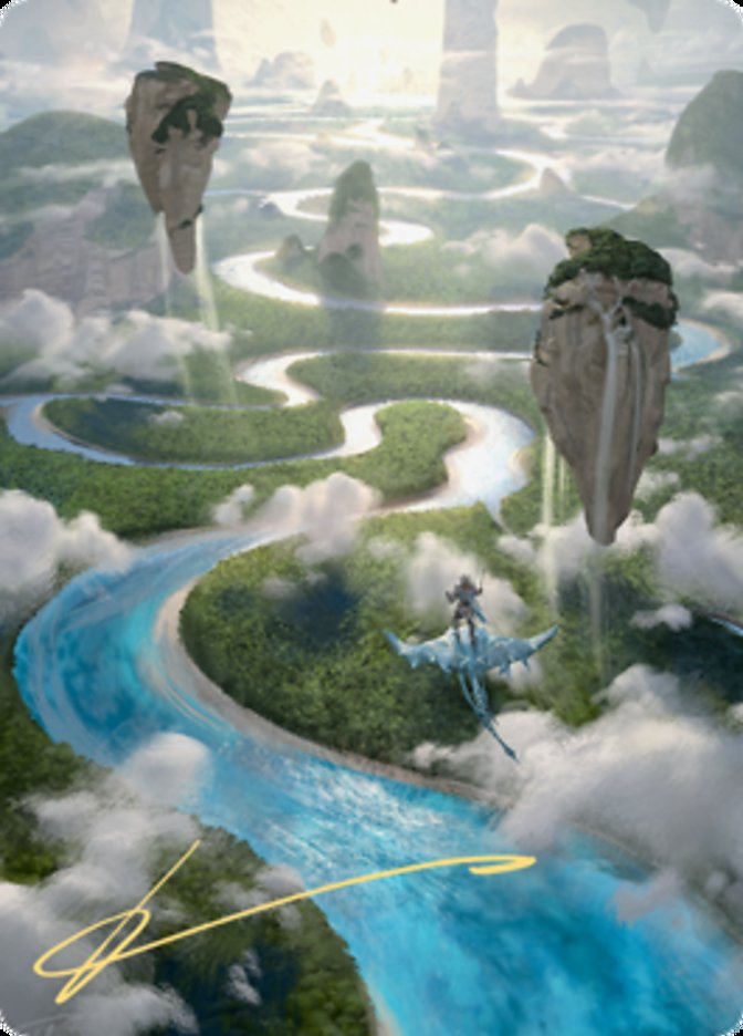 Clearwater Pathway Art Card (Gold-Stamped Signature) [Zendikar Rising Art Series] | Grognard Games