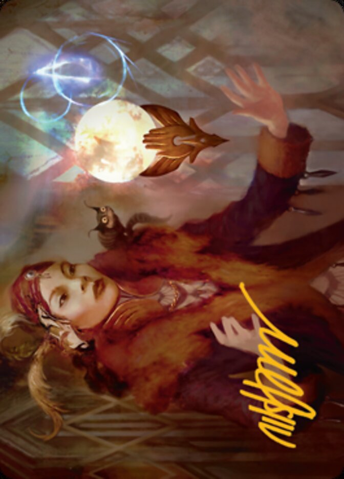 Misfortune Teller Art Card (Gold-Stamped Signature) [Streets of New Capenna Art Series] | Grognard Games