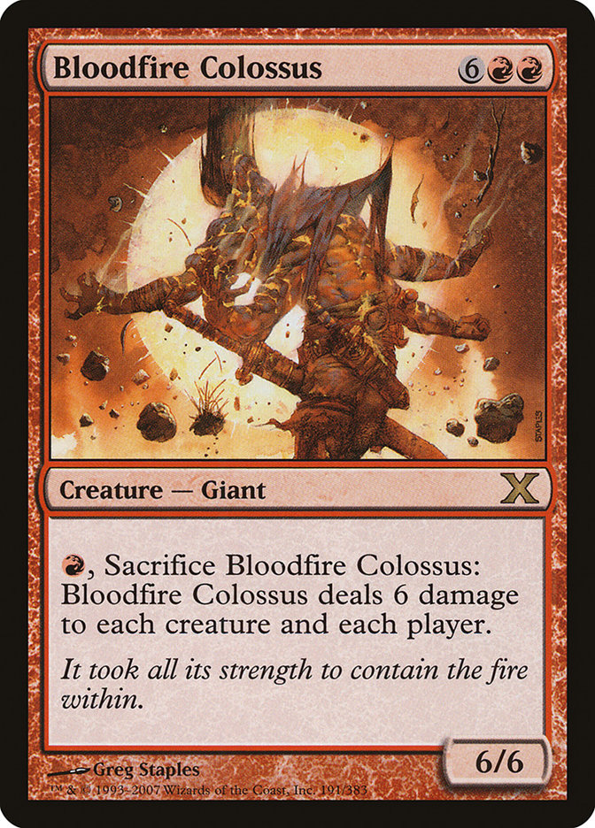 Bloodfire Colossus [Tenth Edition] | Grognard Games