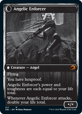 Enduring Angel // Angelic Enforcer [Innistrad: Double Feature] | Grognard Games