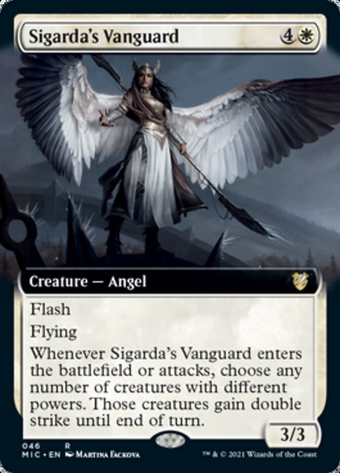 Sigarda's Vanguard (Extended) [Innistrad: Midnight Hunt Commander] | Grognard Games