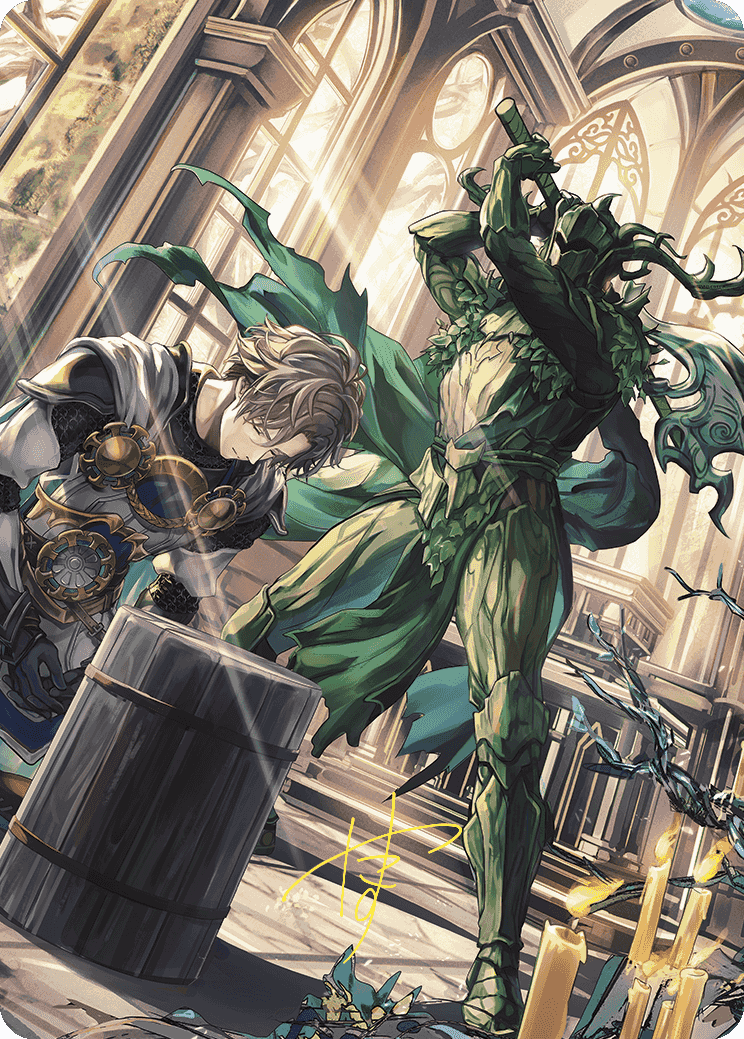Karmic Justice Anime Art Card (Gold-Stamped Signature) [Wilds of Eldraine Art Series] | Grognard Games
