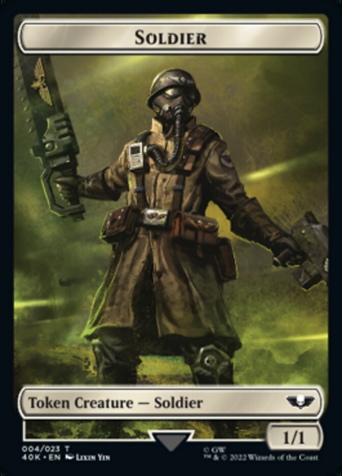 Soldier (004) // Vanguard Suppressor Double-sided Token [Universes Beyond: Warhammer 40,000 Tokens] | Grognard Games