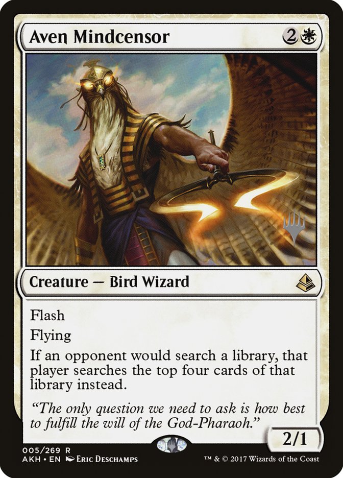 Aven Mindcensor (Promo Pack) [Amonkhet Promos] | Grognard Games