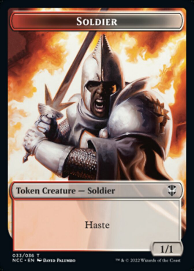 Soldier (33) // Devil Double-sided Token [Streets of New Capenna Commander Tokens] | Grognard Games