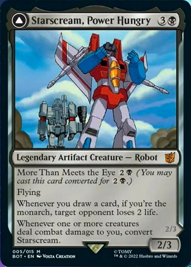 Starscream, Power Hungry // Starscream, Seeker Leader [Universes Beyond: Transformers] | Grognard Games