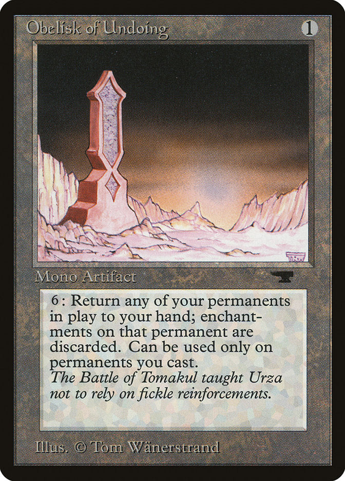 Obelisk of Undoing [Antiquities] | Grognard Games