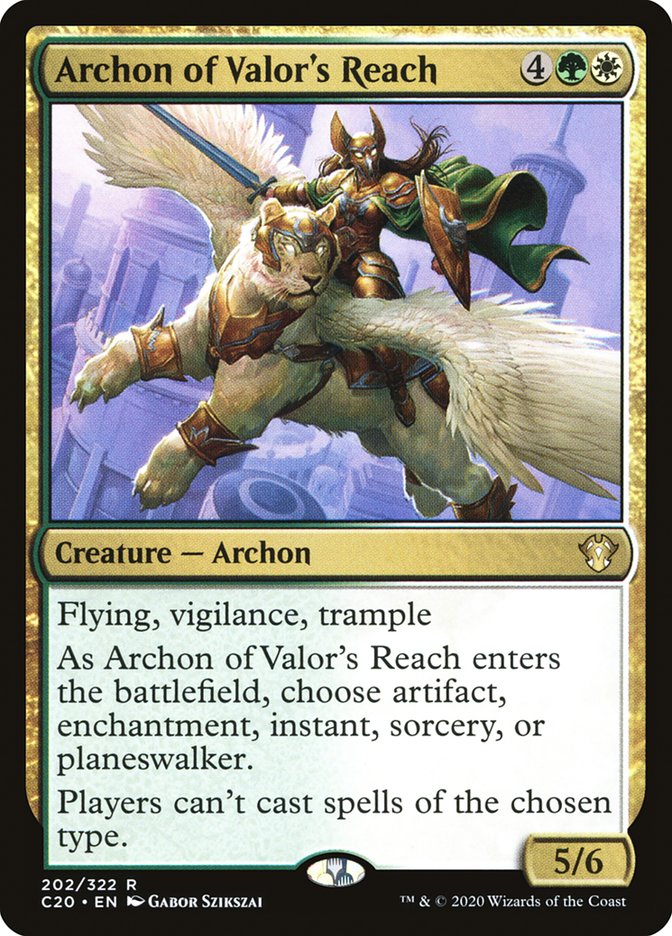 Archon of Valor's Reach [Commander 2020] | Grognard Games