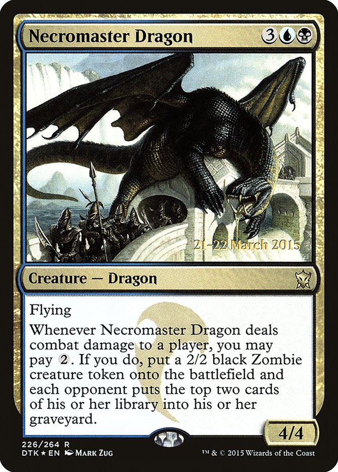 Necromaster Dragon  [Dragons of Tarkir Prerelease Promos] | Grognard Games