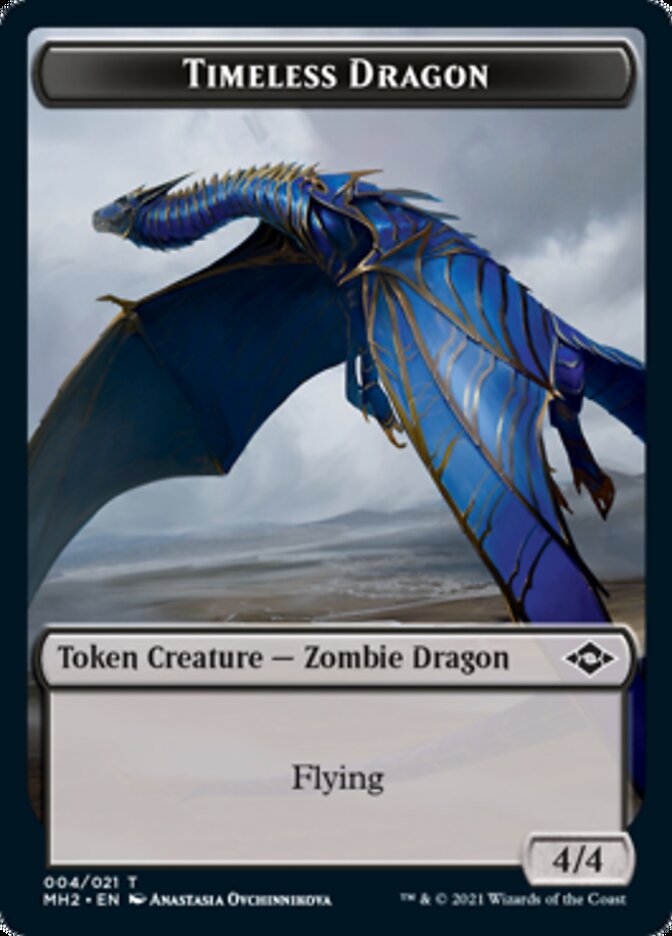 Timeless Dragon Token [Modern Horizons 2 Tokens] | Grognard Games