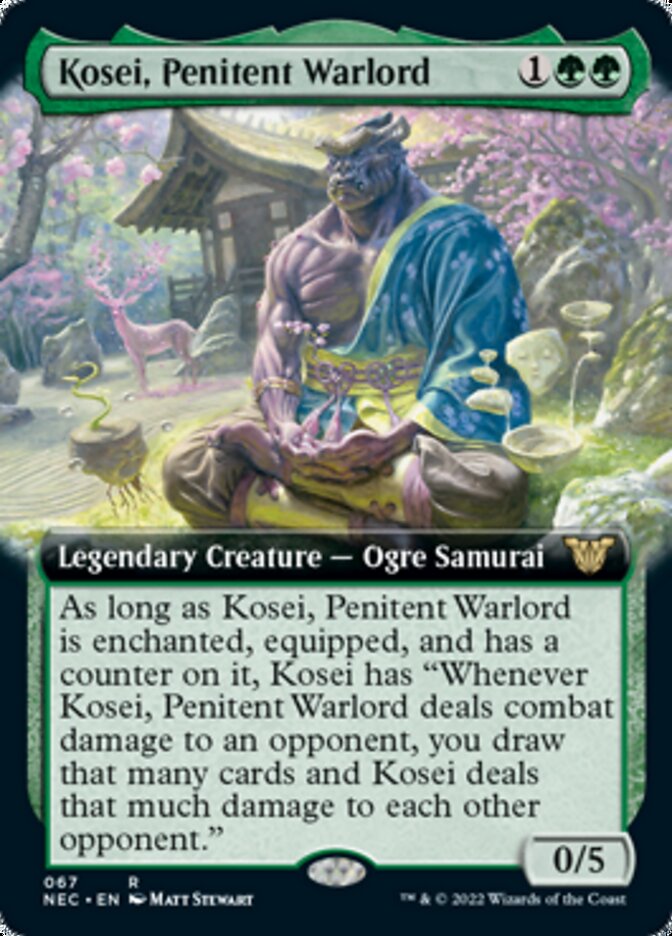 Kosei, Penitent Warlord (Extended) [Kamigawa: Neon Dynasty Commander] | Grognard Games